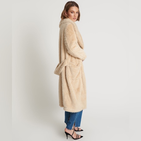 One Teaspoon - The Wonderland Faux Fur Coat - Cream - Picture 5 of 14